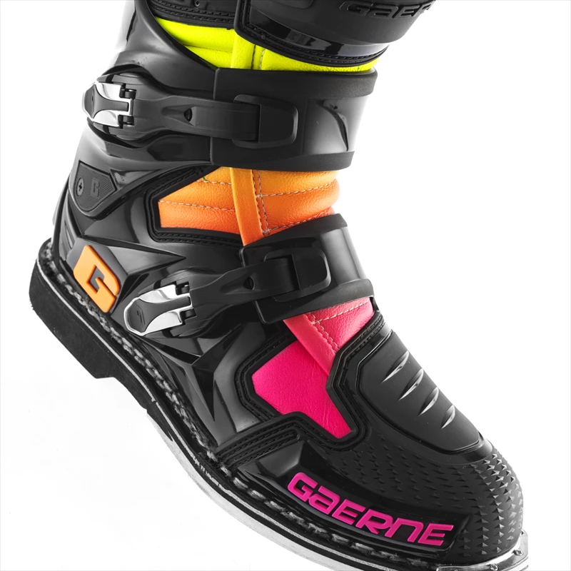 Мотоботы Gaerne SG-12 Black/Orange/Pink LE