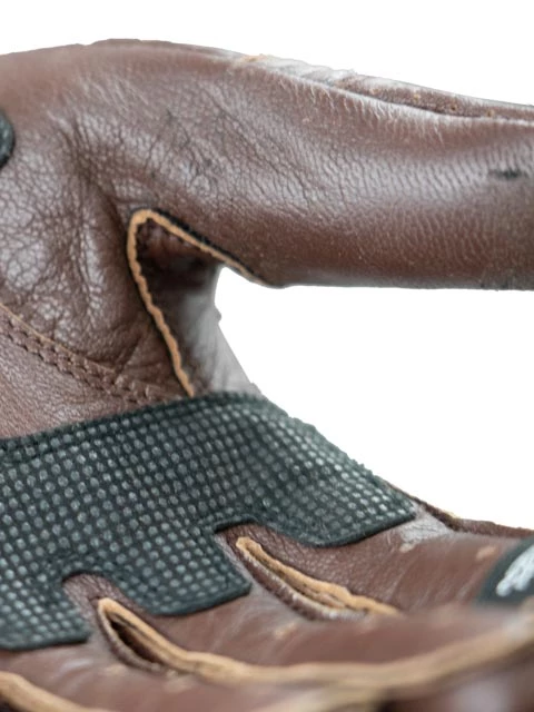 Мотоперчатки кожаные Capella коричневые