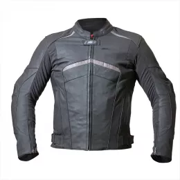 Мотокуртка Jerez кожаная чёрная