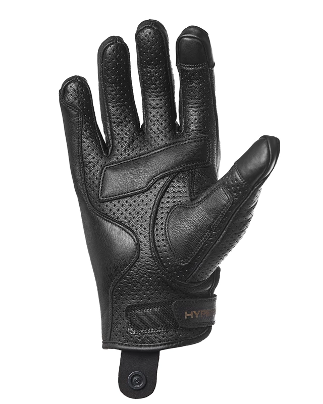 Мотоперчатки Hyperlook Atomic кожаные чёрные