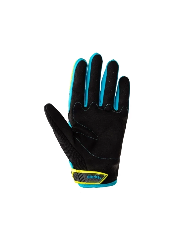 Мотоперчатки детские Phoenix Kids Голубой/Лайм