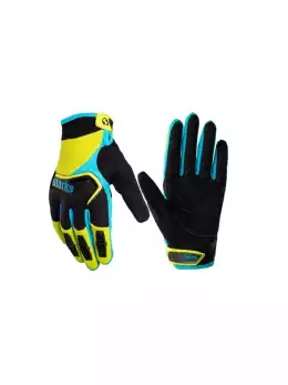 Мотоперчатки детские Phoenix Kids Голубой/Лайм