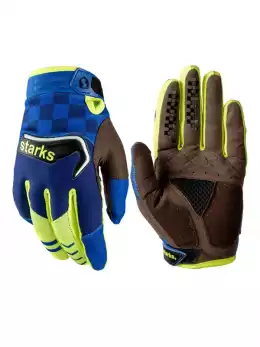 Мотоперчатки Phoenix V3 Синий/Hi-Viz