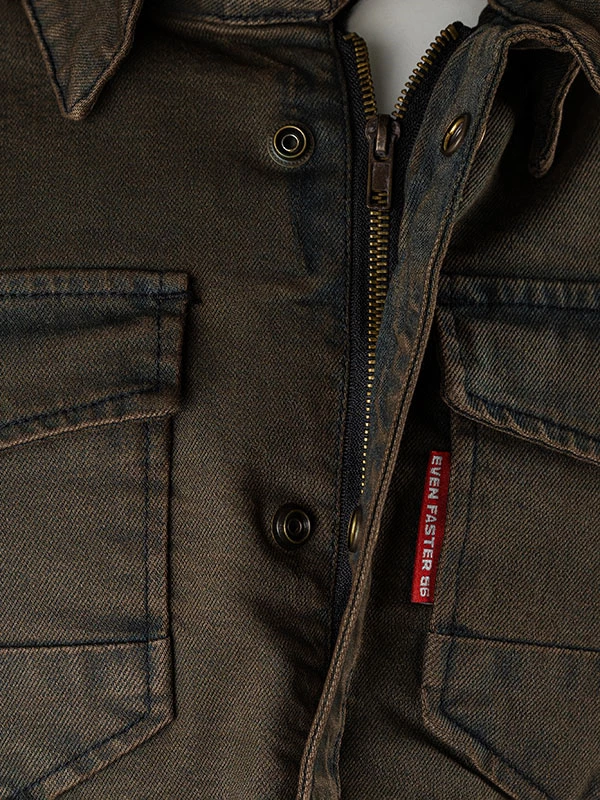 Моторубашка EF56 FIGHTER EVO CORDURA DENIM Хаки