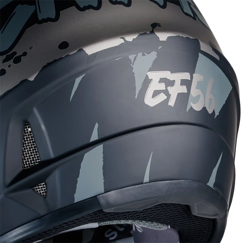 Мотошлем EF56 Base MX чёрный матовый