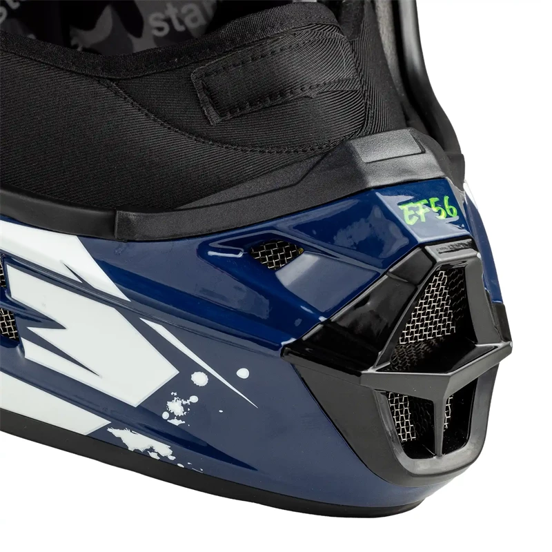 Мотошлем EF56 Base MX сине-белый-HiViz