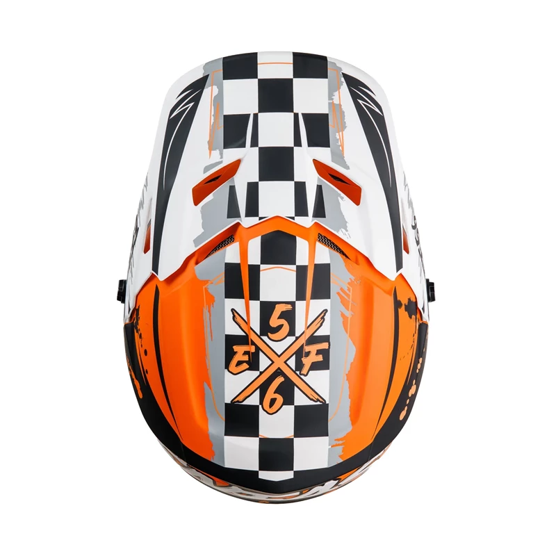 Мотошлем EF56 Base MX оранжево-чёрный матовый