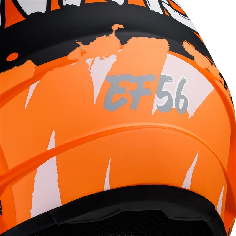 Мотошлем EF56 Base MX оранжево-чёрный матовый