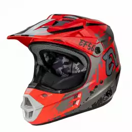 Мотошлем EF56 Base MX красно-серый