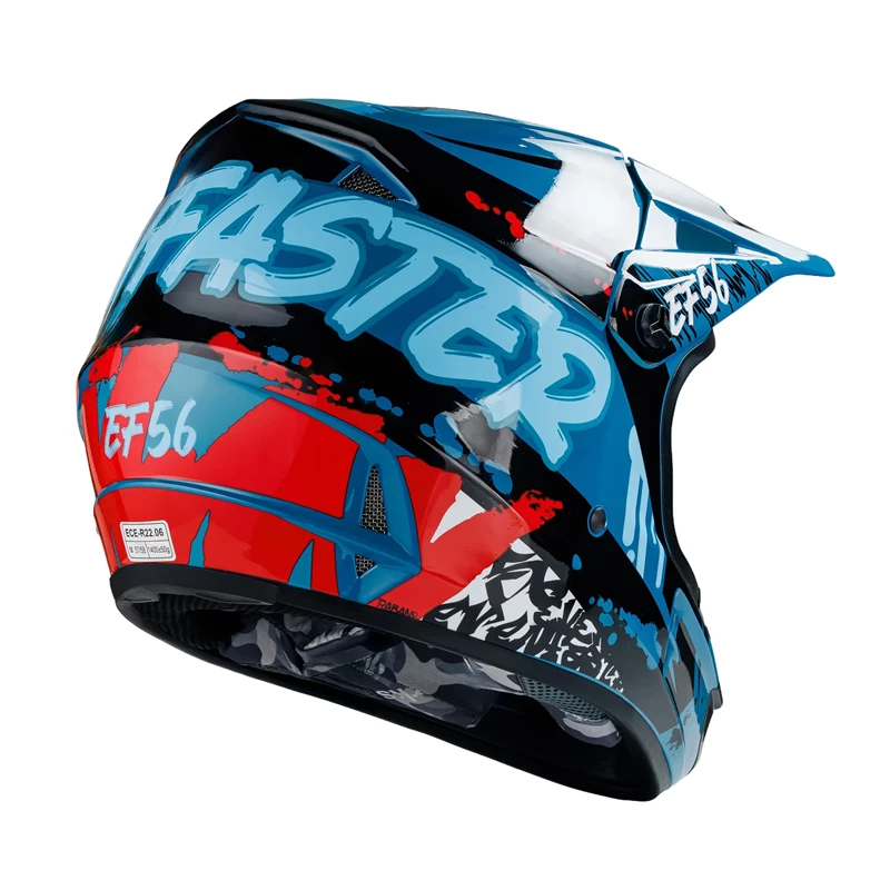 Мотошлем EF56 Base MX бирюзовый