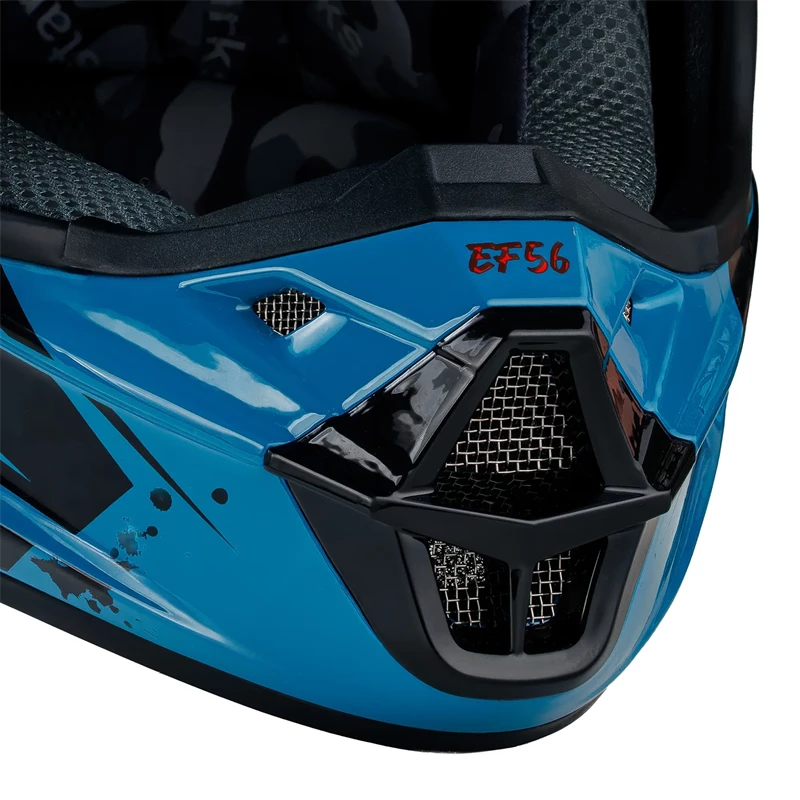 Мотошлем EF56 Base MX бирюзовый