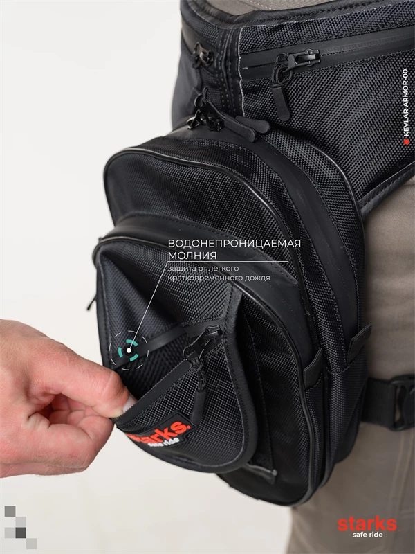 Сумка на бедро WP7 чёрная