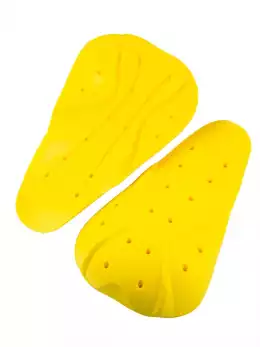 Защитная вставка колен/локтей LEVEL 2 MEMORY PU VELCRO жёлтая