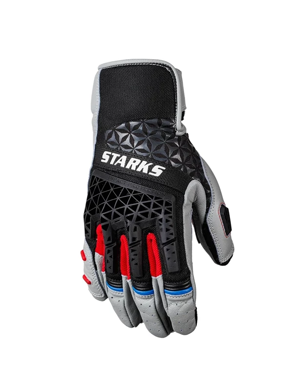 Мотоперчатки кожаные CENTAVR Чёрный/Серый/Hi-Viz