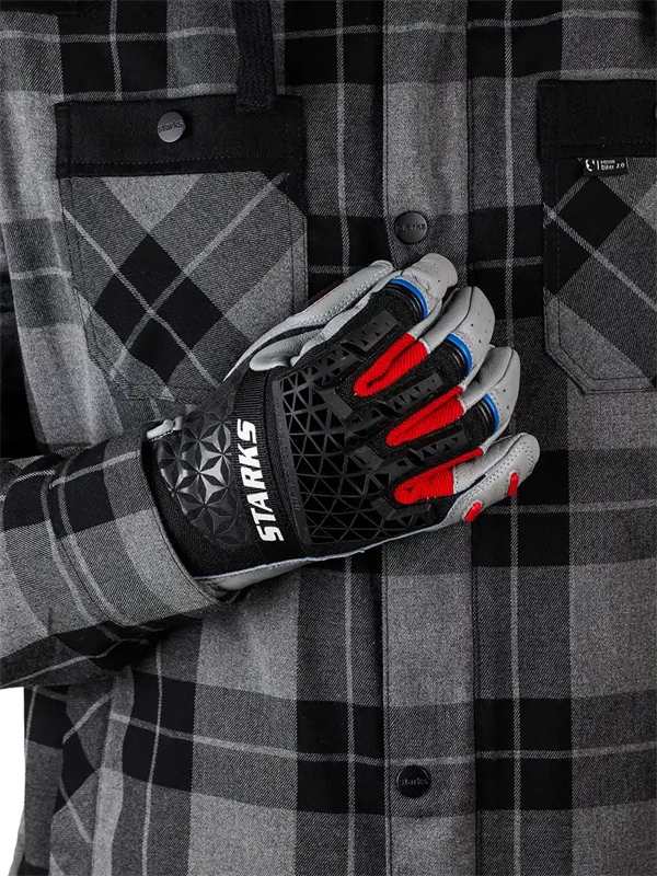 Мотоперчатки кожаные CENTAVR Чёрный/Серый/Hi-Viz