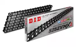 Цепь DID 525ZVM-X2 BK&BK X-Ring усиленная