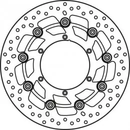 Диск тормозной передний Suzuki RM125-250 / RMX250 / DR-Z400 / Yamaha WR125-450F / YZ125-450F