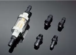 Фильтр топливный хромированный с набором переходников