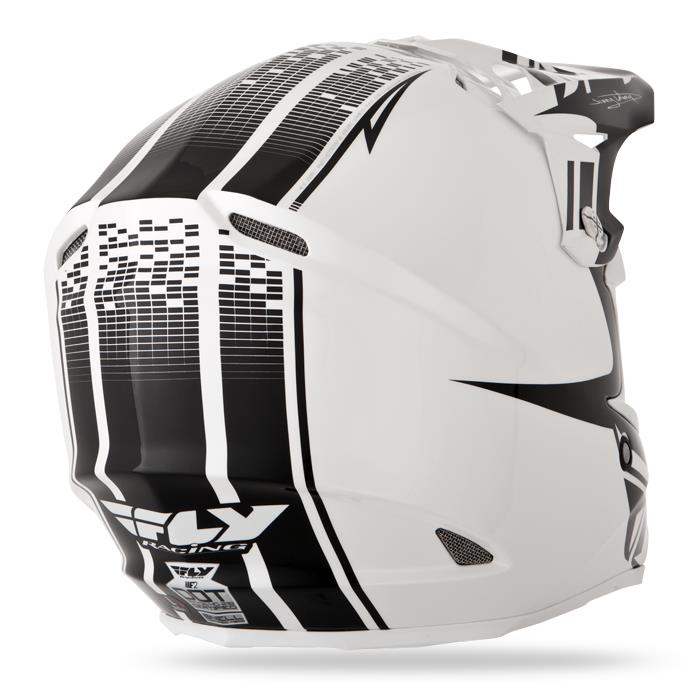 Шлем F2 Carbon DubStep белый черный-матовый.