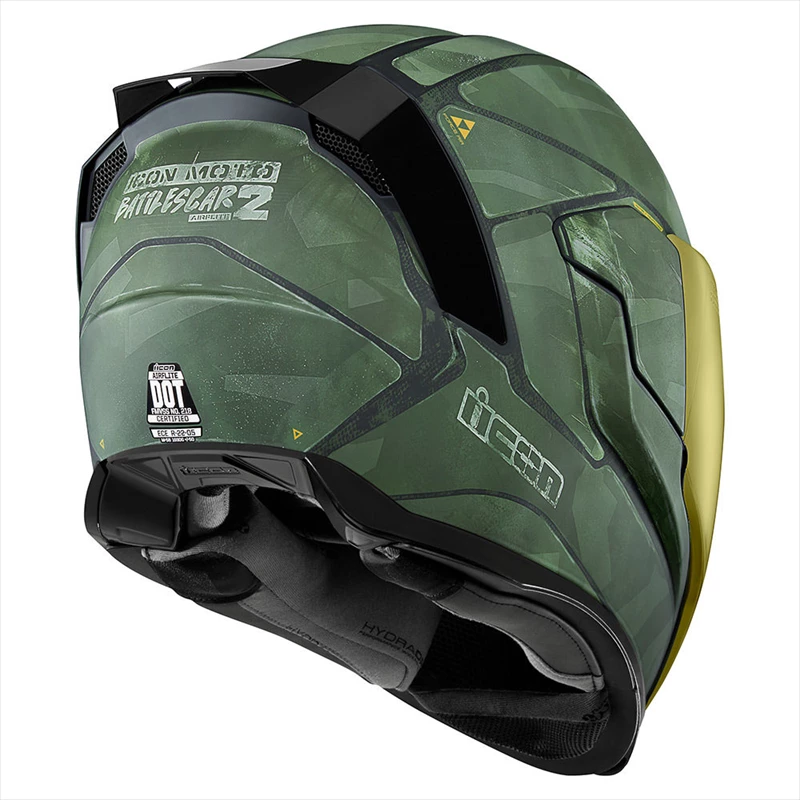 Мотошлем ICON AIRFLITE BATTLESCAR 2 Green
