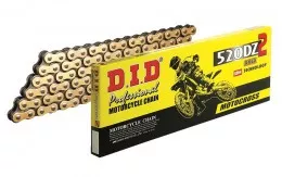 Цепь DID 520DZ2 золотая