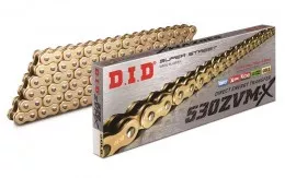 Цепь DID 530ZVM-X G&G X-Ring золотая усиленная