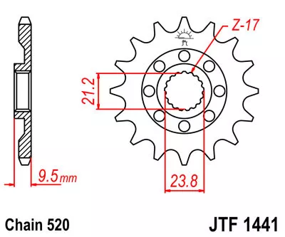 Звезда ведущая JTF1441
