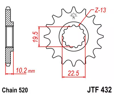 Звезда ведущая JTF432