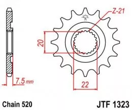 Звезда ведущая JTF1323