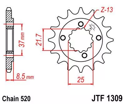 Звезда ведущая JTF1309