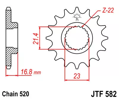 Звезда ведущая JTF582