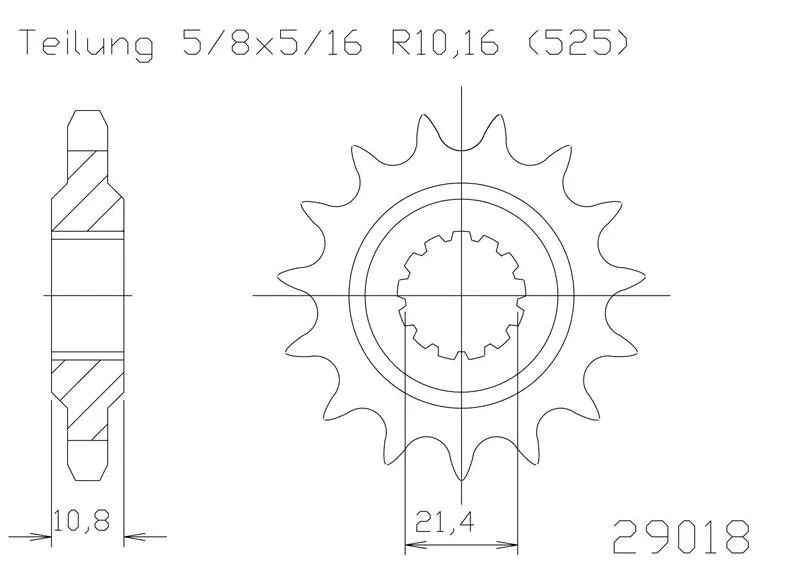 Звезда ведущая 50-29018
