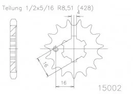 Звезда ведущая 50-15002
