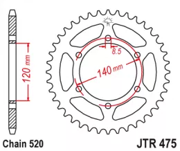 Звезда ведомая JTR475