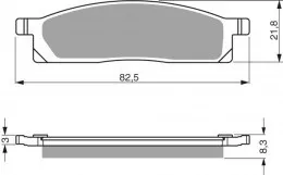 Колодки тормозные дисковые 034 K5