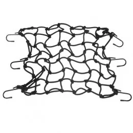 Сетка багажная черная металлический крючок 40x40