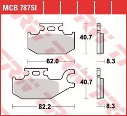 Колодки тормозные дисковые MCB787SI