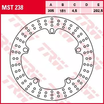 Тормозной диск MST238