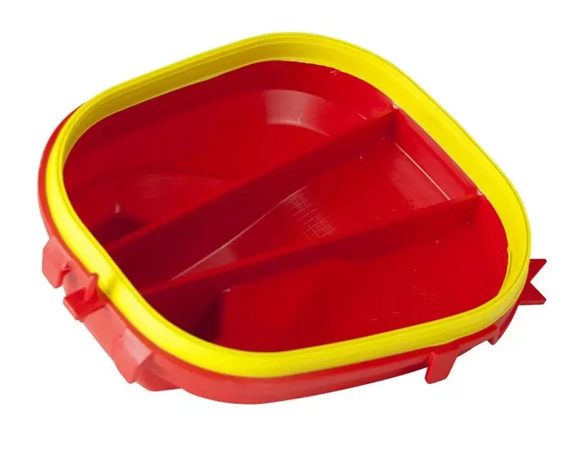 Крышка корпуса воздушного фильтра CRF450R/RX/RWE 21-23 # CRF250R/RX 22-23 красно-желтая